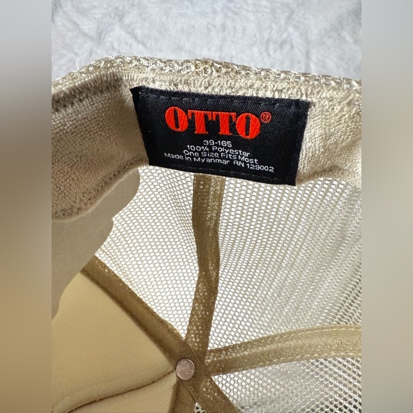 OTTO Beige Trucker Hat - Bold Statement - Picture 2 of 3